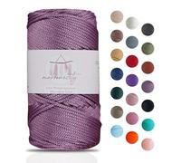 Makromecity Macrame Yarn, 2mm x 115m, Premium Polyester Polypropylene, 20 Colors