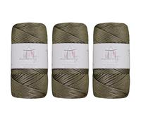 Makromecity, Polyester Cord for Macrame - 2mm x 375yards - 3 Spools of 2mm - Polypropylene Macrame Cord, Crafts, for Wall Hangings, Bags, Placemats, Rugs