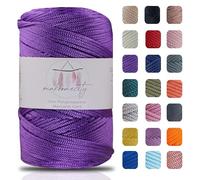 Makromecity, Polyester Macrame Cord (2 mm x 750 feet) 2mm Polypropylene Lilac Macrame Cord Crochet Macrame Bag Cord Crafts for Wall Hangings, Bags, Underplate, Rug (25 Colors Available)