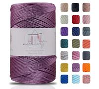 Makromecity, Polyester Macrame Cord 2mm x 250 Yards (750 feet) 2mm Polypropylene Macrame Cord for Macrame Art & Crafts for Wall Hangings, Bags, Underplate, Rug (29 Colors Available)