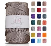 Makromecity, Polyester Macrame Cord 2mm x 250 Yards (750 feet) 2mm Polypropylene Macrame Cord for Macrame Art & Crafts for Wall Hangings, Bags, Underplate, Rug (29 Colors Available)