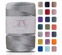 Makromecity, Polyester Macrame Cord 2mm x 250 Yards (750 feet) 2mm Polypropylene Macrame Cord for Macrame Art & Crafts for Wall Hangings, Bags, Underplate, Rug (29 Colors Available)