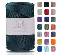 Makromecity, Polyester Macrame Cord 2mm x 250 Yards (750 feet) 2mm Polypropylene Macrame Cord for Macrame Art & Crafts for Wall Hangings, Bags, Underplate, Rug (29 Colors Available)