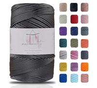 Makromecity, Polyester Macrame Cord 2mm x 250 Yards (750 feet) 2mm Polypropylene Macrame Cord for Macrame Art & Crafts for Wall Hangings, Bags, Underplate, Rug (29 Colors Available)