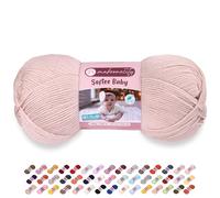 Makromecity Softee Baby Yarn,%100 Premium Anti-Pilling Acrylic, 3.5 Oz, 273 yd (100gr/250 mt), Tan Soft Yarn for Crocheting and Knitting (Tan, 1 Skein)