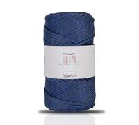 Makromecity Sparkle Polypropylene Macrame Cord 3mm x 131 Yards (394 feet) Premium Polyester Macrame Cord for Macrame Art & Crafts for Wall Hangings, Bags, Underplate, Rug