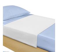 Makromeda Washable Waterproof bed pad with tucs, 100x90cm, reusable,single Bed Size, Premium mattress protector for Incontinence & Bed wetting, 100% Waterproof mat, White
