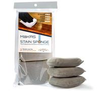MāKRS Stain Sponge, 3-Pack Staining Pads, Lint, Snag and Streak-Free Applicator Sponges, Micro-Brush Material Over Foam Core, for Wood Stains and All Finishes, Easy to Use with Consistent Application