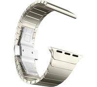 MaKTech Metal Wristband Replacement for Apple Watch band,Stainless Steel Link Bracelet Band for Apple Watch Series 11/10/9/8/7,SE 3/2/1 [2025] (42mm/41mm/40mm,Titanium)