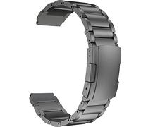 MaKTech Titanium Band,20mm Light Weight Metal Link Bracelet,for Samsung Galaxy Watch 7 FE 6 5 4,40/42/43/44/45/46/47mm,Huawei GT 3 42mm (Space Gray)