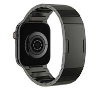 MaKTech Titanium Band,Light-Weight Metal Bracelet Strap with Embedded Buckle,for Apple Watch Series 11/10/9/8/7,SE 3/2/1 [2025] (42mm/41mm/40mm,Black)