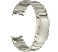 MaKTech Titanium Band,Metal Bracelet Strap with No Gap Connector,for Samsung Galaxy Watch 7 FE 6 5 4,40/42/43/44/45/46/47mm (Titanium)