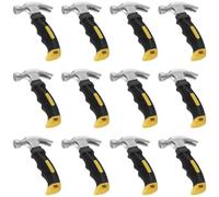 MAKTSAM 12 Pack 8oz Stubby Claw Hammer with Non-Slip Grip, Mini Hammer for Home Repair, DIY, Camping and Outdoor Projects