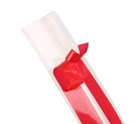 MAKTSAM 2 Rolls 40 Ft/472 Inch T Shaped Door Gap Seal Strip, Self Adhesive Windproof Insulation Tape, Clear Silicone Draft Blocker for Bottom Door Gaps, 1.37in x 20 Ft/6m Each Roll