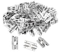 MAKTSAM 200PCS 7mm Composite Decking Clips with Screws, Stainless Steel Hidden Fixing Spacer Clips for WPC/BPC and Bamboo Wood Floor Closure