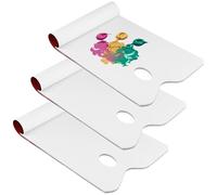 MAKTSAM 3 Pack Paint Mixing Palette Paper with Thumb Hole, 36 Sheets Tear Off Palette Paper Pad for Acrylic, Oil and Watercolor Painting