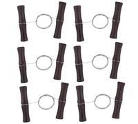 MAKTSAM 6PCS Clay Cutting Wire with Wood Handle, Pottery Artist Essential Tool for Clay Sculpting, Cheese Slicing