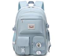 Makukke Middle School Backpacks for Teen Girls - kawaii Anime Kids Bookbags Women Casual Daypack (Blue)