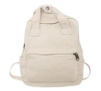 Makukke Women's Small Corduroy City Backpack Backpacks Daypacks Women's Backpack Handbags Backpack Not Suitable for A4 Documents, beige, Casual