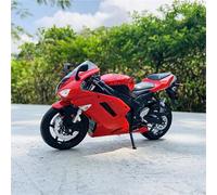 MAKUTU Scale Motorcycle Model 1:12 Alloy Diecast Motorcycle Model Toys Wheel Steering Vehices For Kawasaki For Ninja ZX-6R ZX6R ZX 6R 6(Black- Silver)