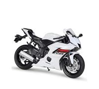 MAKUTU Scale Motorcycle Model 1/12 Alloy Racing Motorcycle Model Diecast Metal Street Sports Toy Gift For Y-AMAHA YZF-R6 YZFR6 2020(White)