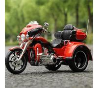 MAKUTU Scale Motorcycle Model 1:12 Diecast Motorcycle Trikes Die Model Toy Home Interior Decoration Birthday Present For Harley For Davidson CVO For Tri Glide 2021(Orange)