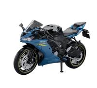 MAKUTU Scale Motorcycle Model 1/12 For Kawasaki For NIJIA ZX-6R Collection Motorcycle Model Toy Diecast Alloy Decorative Gift(Blue)