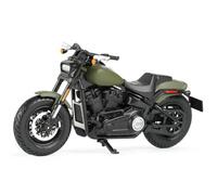MAKUTU Scale Motorcycle Model Computer Desktop Ornaments 1:18 For Harley For Davidson Fat Bob 114 2022 Motorcycle Model Die Cast Collectible Toys(Green)
