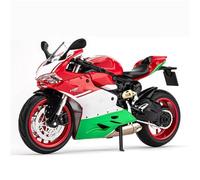 MAKUTU Scale Motorcycle Model Motorcycle Model Sound Light Ornament Toy Gifts 1:12 For Ducati 1199 Panigale Alloy Die Cast Metal Racing(Green)