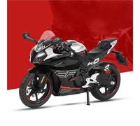 MAKUTU Scale Motorcycle Model Motorcycle Sound & Light Simulation Collection Ornaments 1:12 For CFMOTO 450SR For RACE For REPLICA Alloy Metal Diecat Model(Black- Silver)