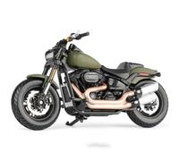 MAKUTU Scale Motorcycle Model Simulation Toy Gift Alloy Metal Street Race 1/18 For Harley For Davidson Fat Bob 114 2022 Motorcycle Model(Green)