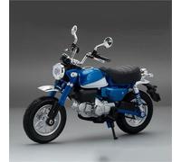 MAKUTU Scale Motorcycle Model Toy Collection Gift 1:12 For H-ONDA For Monkey Motorcycle Model Diecast Alloy Front Wheel Steering(Blue)