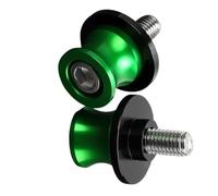 MAKUTU Swing Arm Spools For Kawasaki Z125 Z250 Z300 Z400 Z650 Z750 Z800 Z900 Z1000 2023 Motorcycle Swingarm Spools Slider Stand Screws(Green)