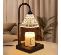 MAKYTWOW Candle Warmer Lamp with Dimmer, 2H/4H/8H Timer, Compatible with Yankee Candle Large Jar Candle, Home Decor Gift for her, Birthday Gift for mom, Home Scented Jar Candles Heater,Black