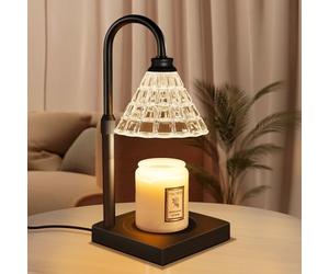 MAKYTWOW Candle Warmer Lamp with Dimmer, 2H/4H/8H Timer, Compatible with Yankee Candle Large Jar Candle, Home Decor Gift for her, Birthday Gift for mom, Home Scented Jar Candles Heater,Black