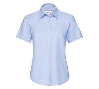 MAKZ Russell Athletic Collection Short Sleeve Easy Care Oxford Shirt Ladies/Womens Oxford Blue X-Large