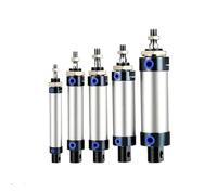 MAL Mini Cylinder Pneumatic Double Acting Aluminum Alloy Air Bore 25/50/75/100/125/150mm Stroke 1Pcs(25mm Stroke)