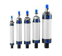 MAL Mini Cylinder Pneumatic Double Action Air Aluminum Alloy 16mm Bore /20mm Bore 25/50/75/100/125/150/175/200-400mm Stroke 1Pcs (300mm Stroke,16mm Bore)