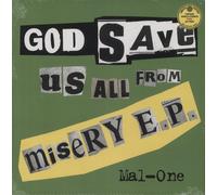 MAL-ONE God Save Us All From Misery EP - RSD 2026 UK Autographed 12" vinyl single record MAL-ONE12-007 Punk Art 2026