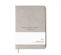 Mal Paper 6 Month Daily Goal Setter - Grey 274 Page Undated Planner | Soft Cover Productivity Diary with Affirmations, Note Pages Weekly & Monthly View | Mindfulness & Wellbeing Manifestation