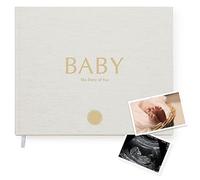 Mal Paper Pregnancy Journal - Cotton | Baby Memory Book for Expecting Mums - Luxury Pregnancy Book - Planner Pregnancy Gift for First Time Parents with Checklist Photo Section Gift Boxed