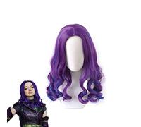 Mal Wig Cosplay Costume Descendants 3 Heat Resistant Synthetic Hair Women Fashion Curly Wigs Carnival Party Wigs