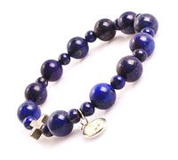 Mala Anglican Muslim Catholic Christian Episcopal Prayer Rosary Beads Bracelet for Men 7'' Handmade (Lapis lazuli/10MM)