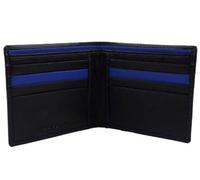 Mala Axis Basic Men's Real Leather Wallet (Black & Blue)