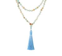 Mala Beads 8mm Prayer Beads 108 Mala Meditation Beads - Buddhist Prayer Beads Tibetan Buddhism Prayer Beads Necklace for Women Men, Gold, natural gemstone