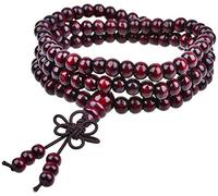 Mala Beads Bracelet 7 mm Prayer Meditation Elastic Sandal Buddhist Meditation Rosary Necklaces for Women Men GirlsDurability