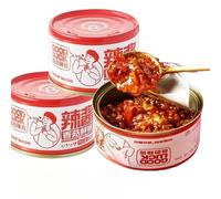 MALA, Farmhouse-Style Mushroom Sauce, 80g * 3/6/9 can, rich and spicy, delicious, a classic Chinese condiment that goes well with various dishes. (6can)