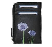 Mala Leather Amana Corn Flower Card & Coin Purse - 4314 10 (Black)