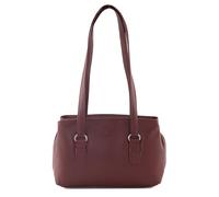 Mala Leather Anishka 3 Zip Shoulder Bag 758-75 (Burgundy)