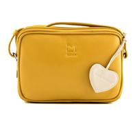 Mala Leather Anishka Camera Hearts Nappa Leather Crossbody Bag - Yellow